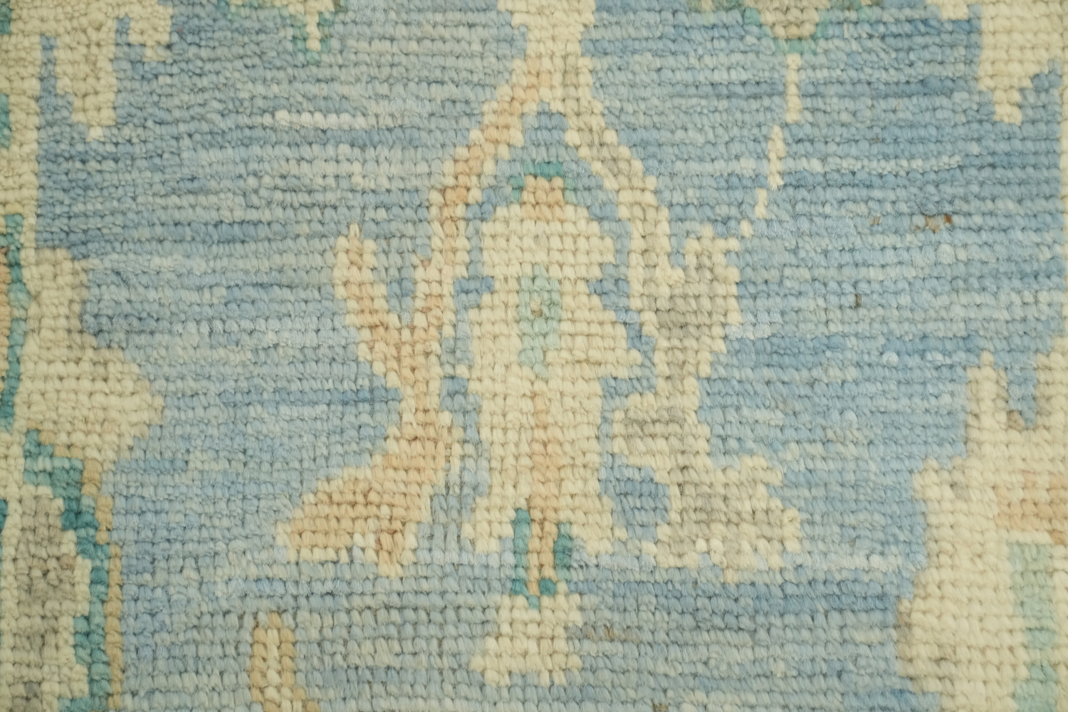 Blue Oushak Vegetable Dye Accent Rug 2x3