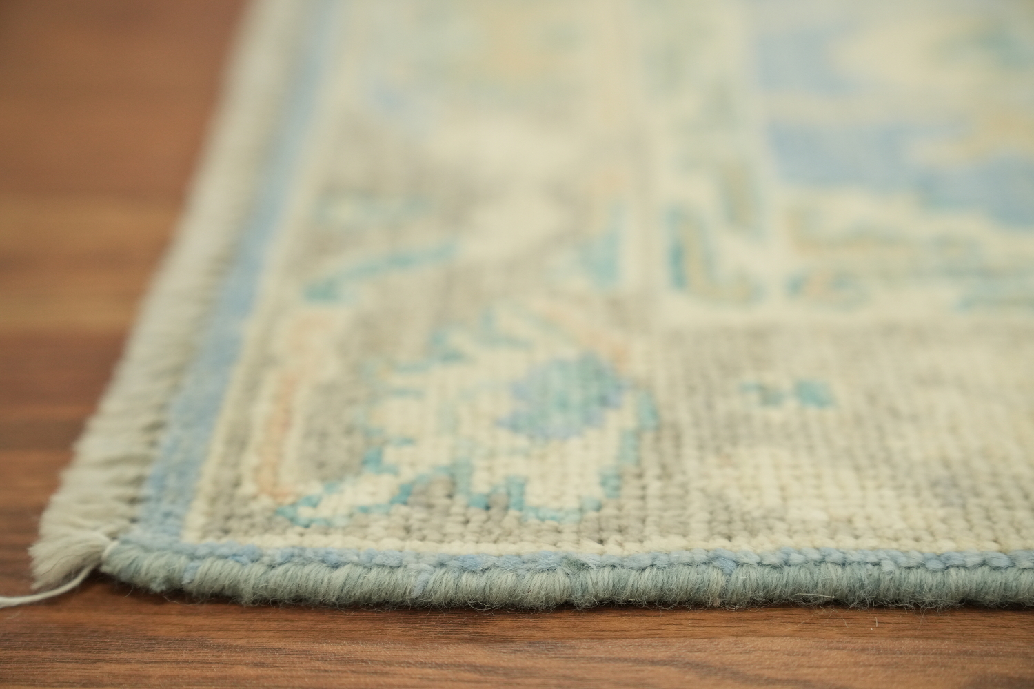 Blue Oushak Vegetable Dye Accent Rug 2x3