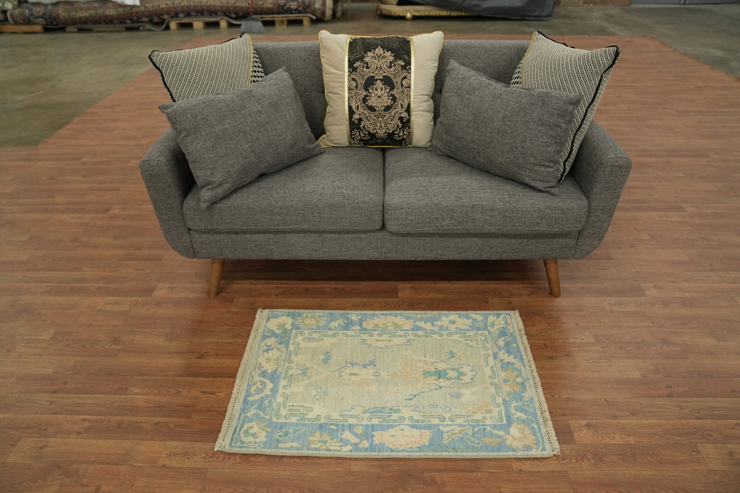 Vegetable Dye Oushak Oriental Rug 2x3