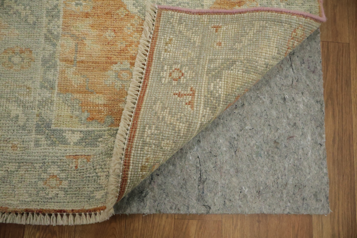 Vegetable Dye Wool Oushak Foyer Turkish Rug 2x3
