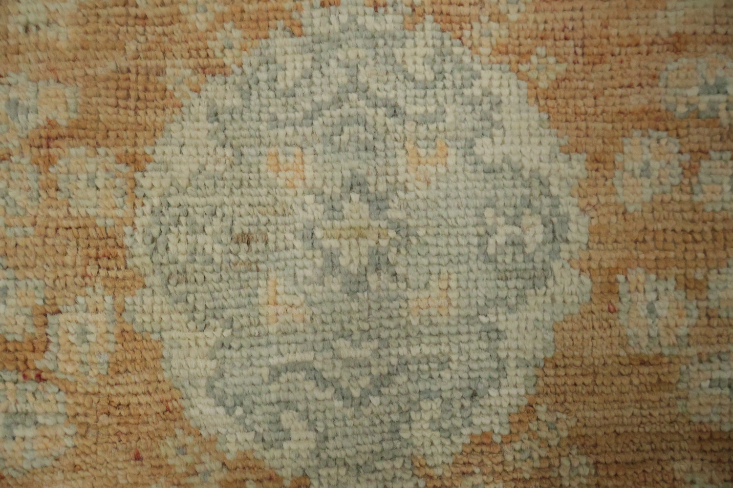 Vegetable Dye Wool Oushak Foyer Turkish Rug 2x3