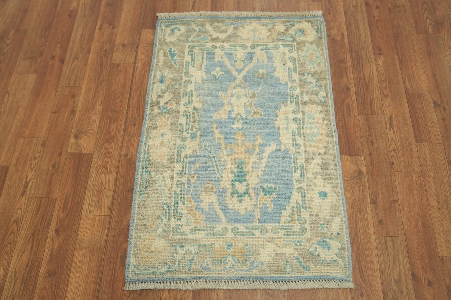Handmade Oushak Vegetable Dye Accent Rug 2x3