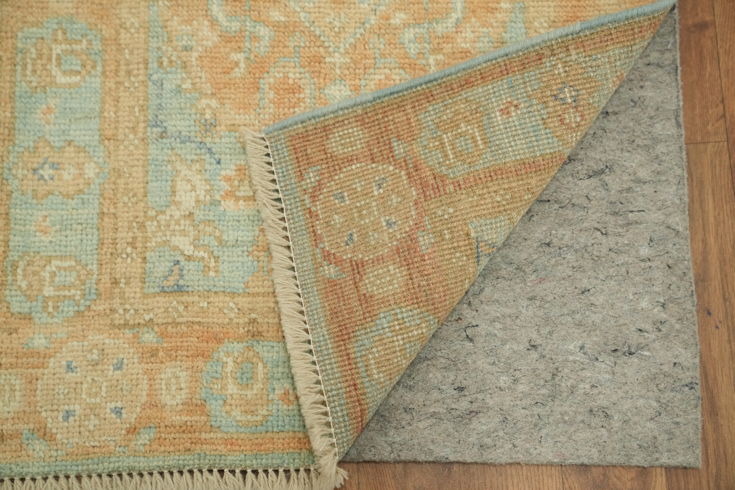 Vegetable Dye Oushak Accent Turkish Rug 2x3