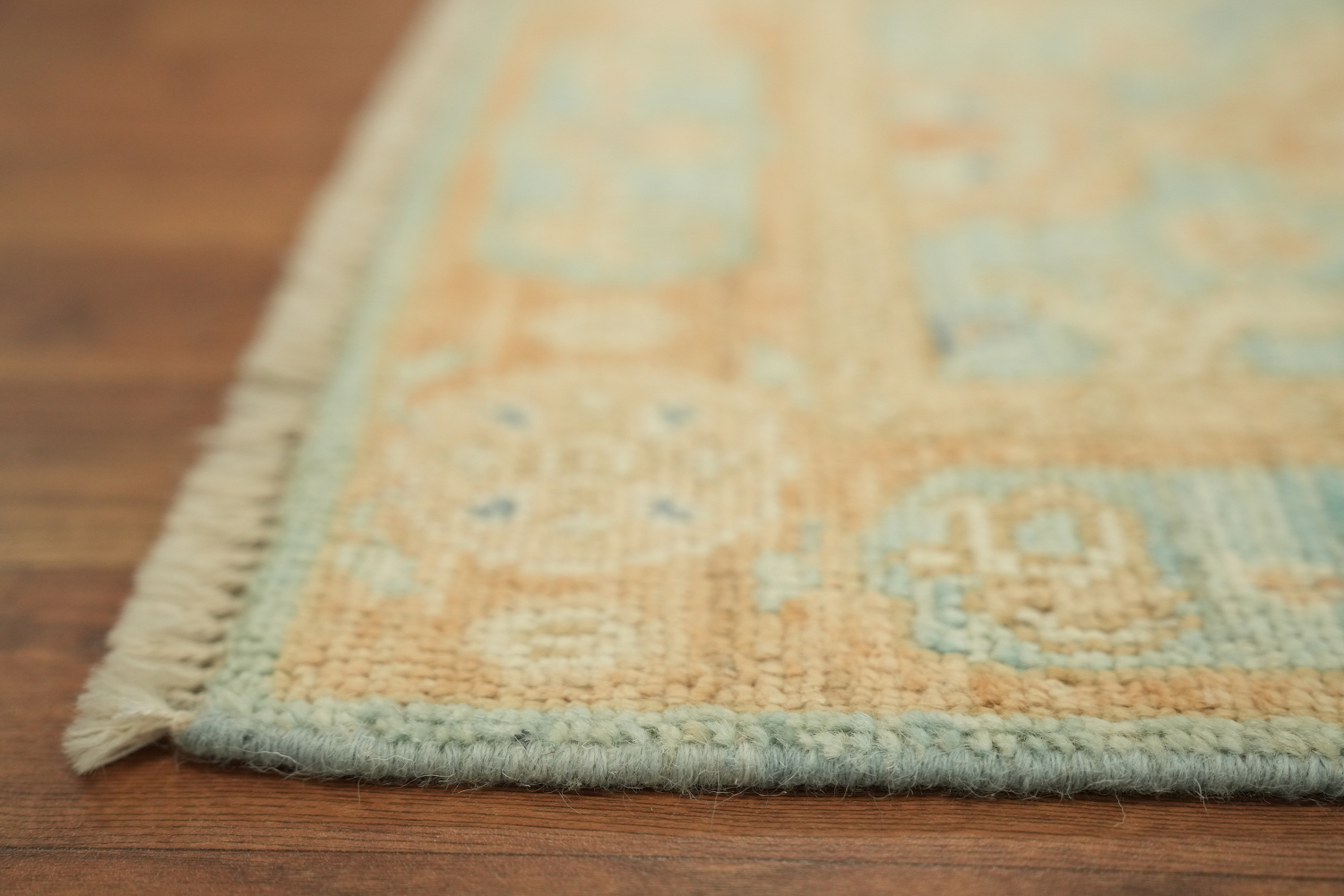 Vegetable Dye Oushak Accent Turkish Rug 2x3