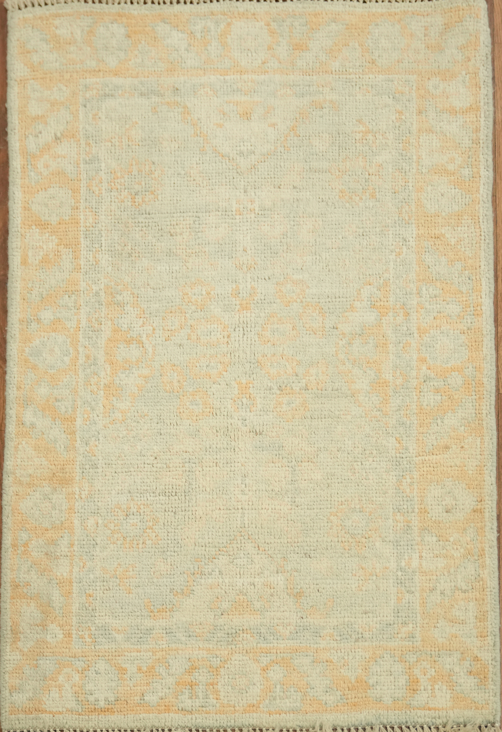 Turkish Muted Oushak Vegetable Dye Accent Rug 2x3