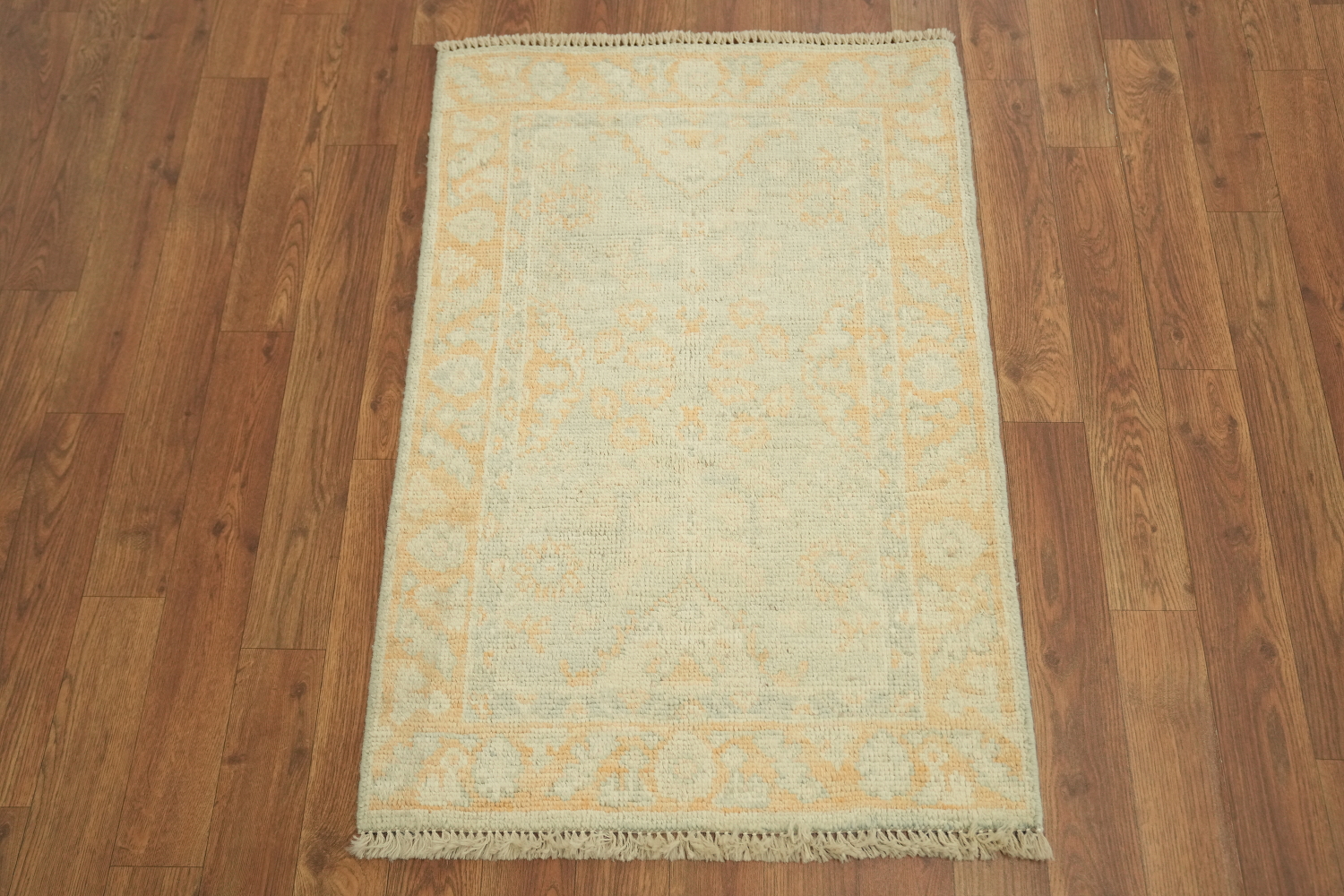 Turkish Muted Oushak Vegetable Dye Accent Rug 2x3