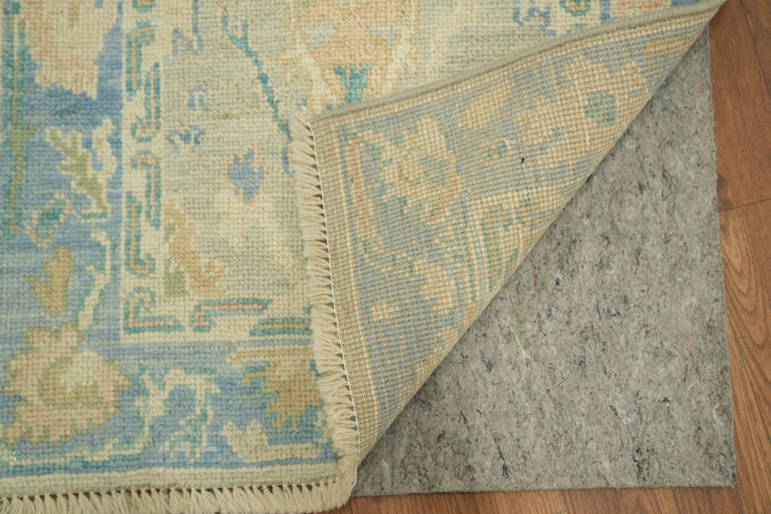 Vegetable Dye Oushak Accent Turkish Rug 2x3
