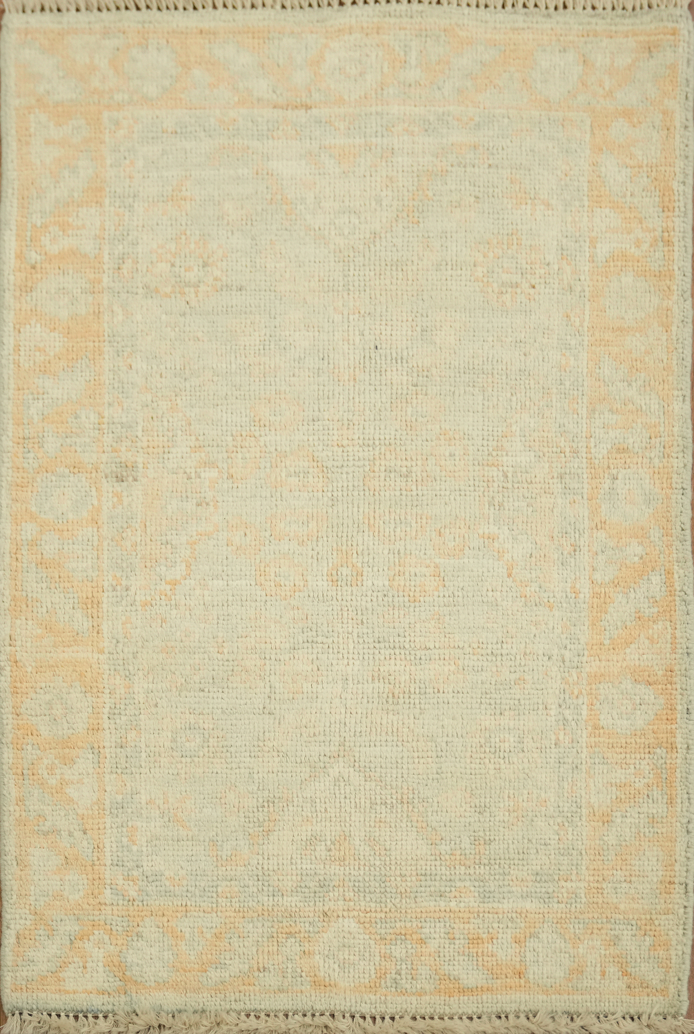 Turkish Oushak Vegetable Dye Accent Rug 2x3