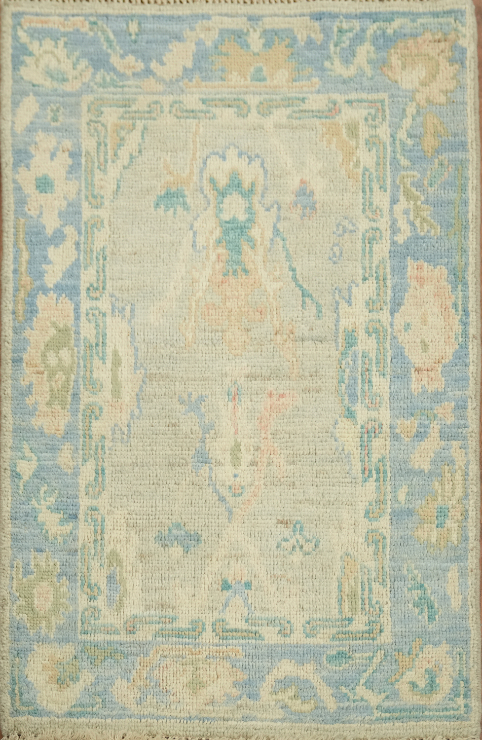 Handmade Oushak Vegetable Dye Rug 2x3