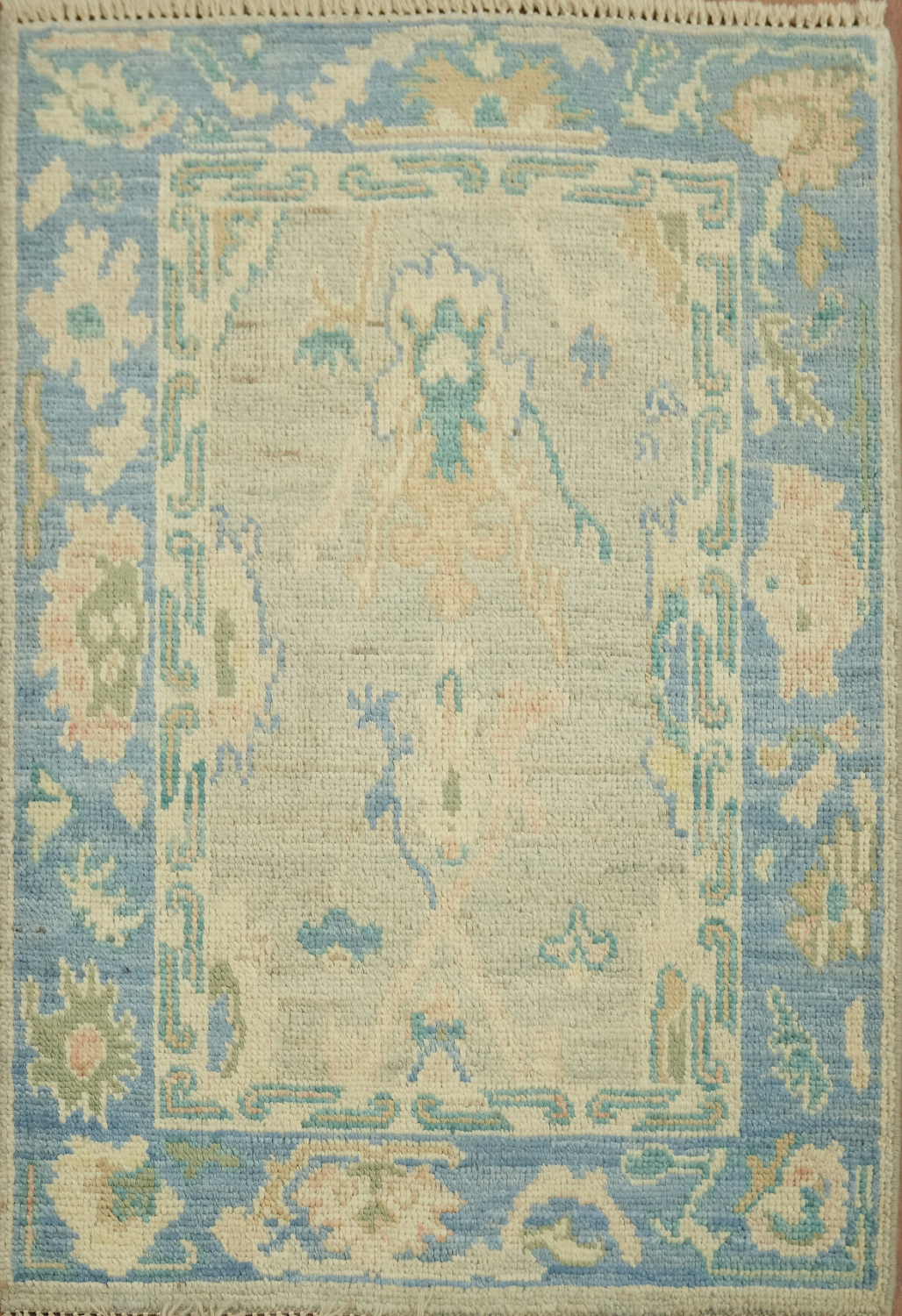 Vegetable Dye Oushak Oriental Rug 2x3