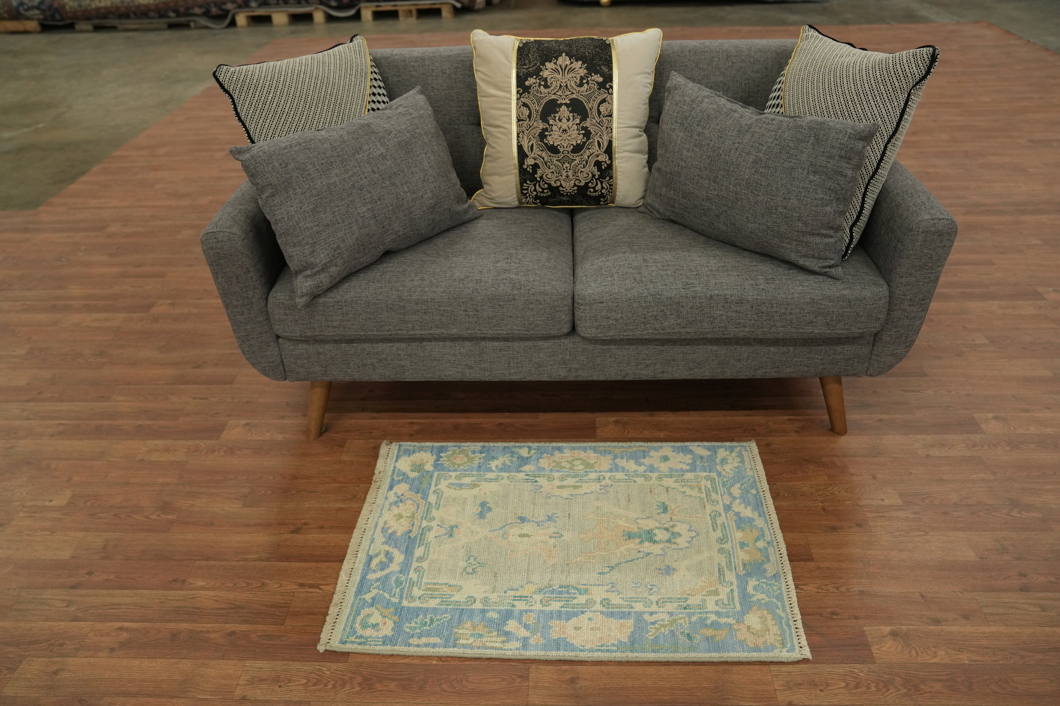 Vegetable Dye Oushak Oriental Rug 2x3