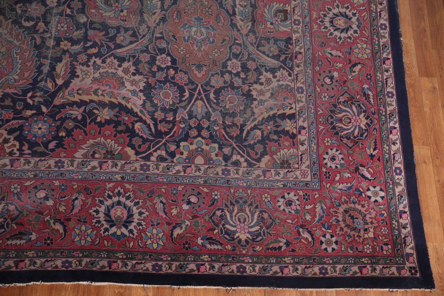 Pre-1900 Antique Vegetable Dye Tabriz Persian Rug 10x15