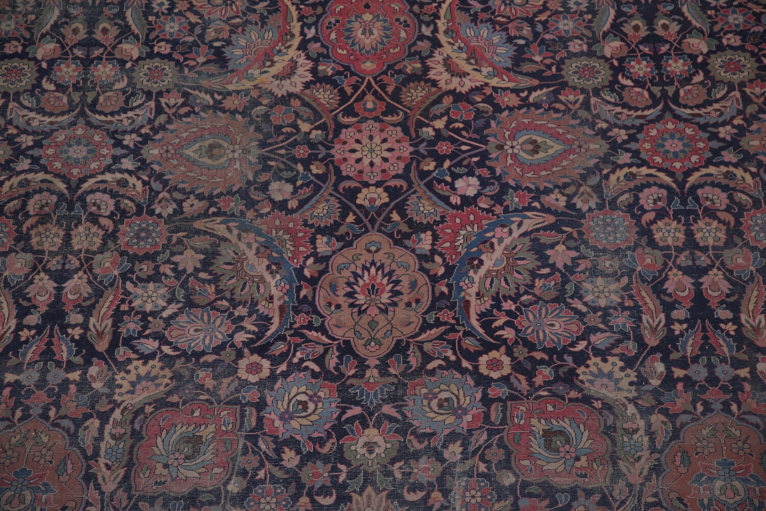 Pre-1900 Antique Vegetable Dye Tabriz Persian Rug 10x15
