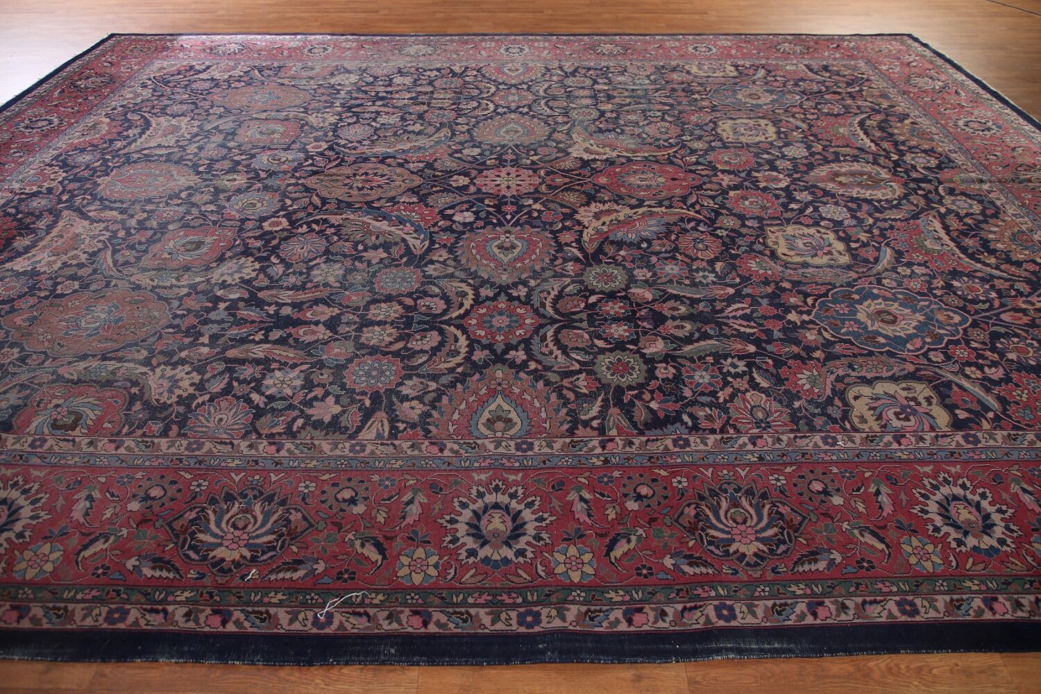 Pre-1900 Antique Vegetable Dye Tabriz Persian Rug 10x15