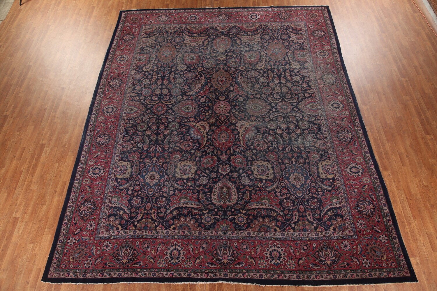 Pre-1900 Antique Vegetable Dye Tabriz Persian Rug 10x15