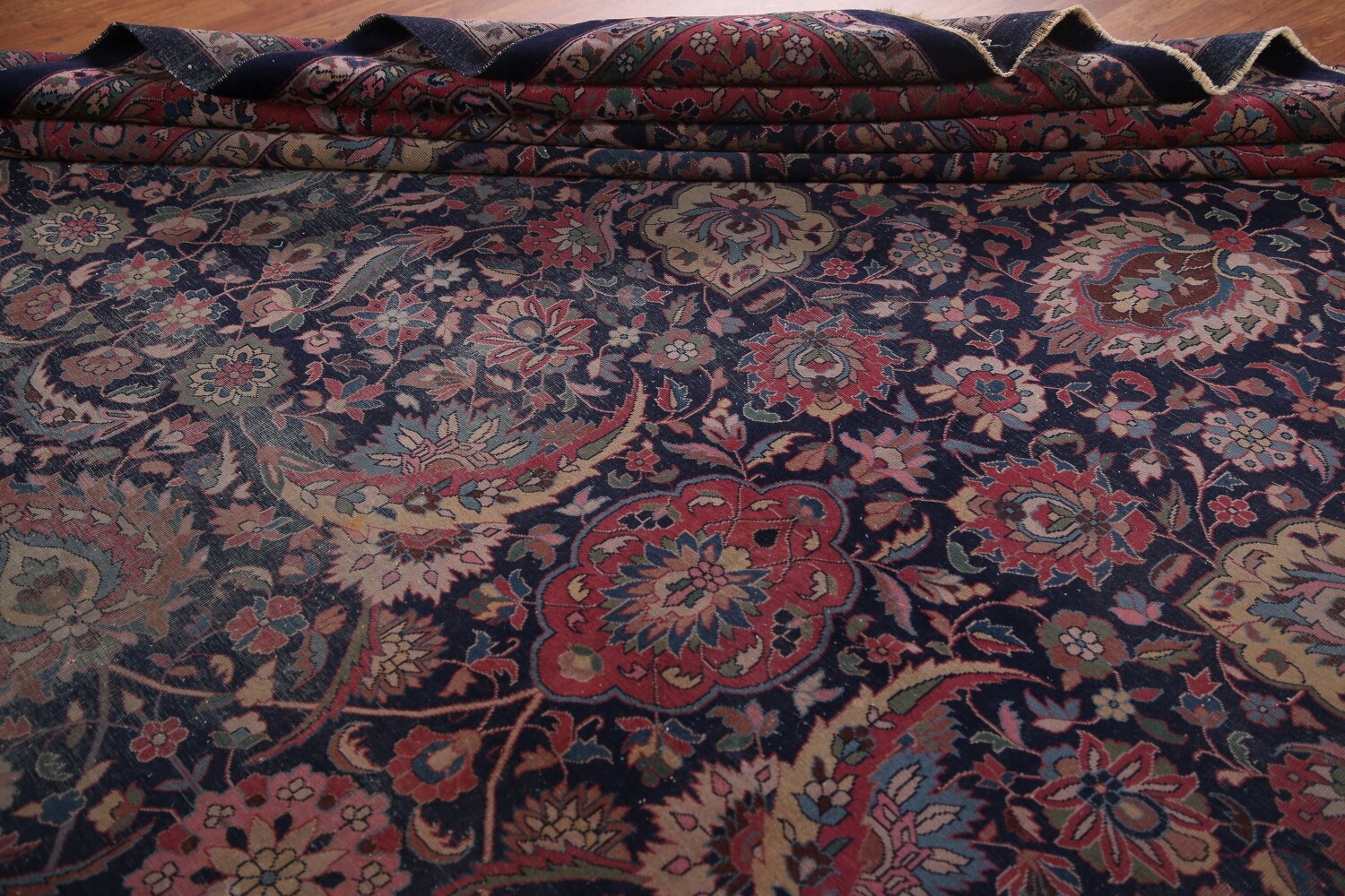 Pre-1900 Antique Vegetable Dye Tabriz Persian Rug 10x15
