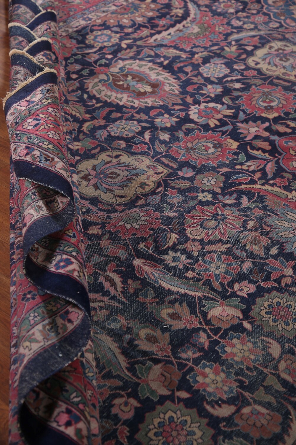 Pre-1900 Antique Vegetable Dye Tabriz Persian Rug 10x15