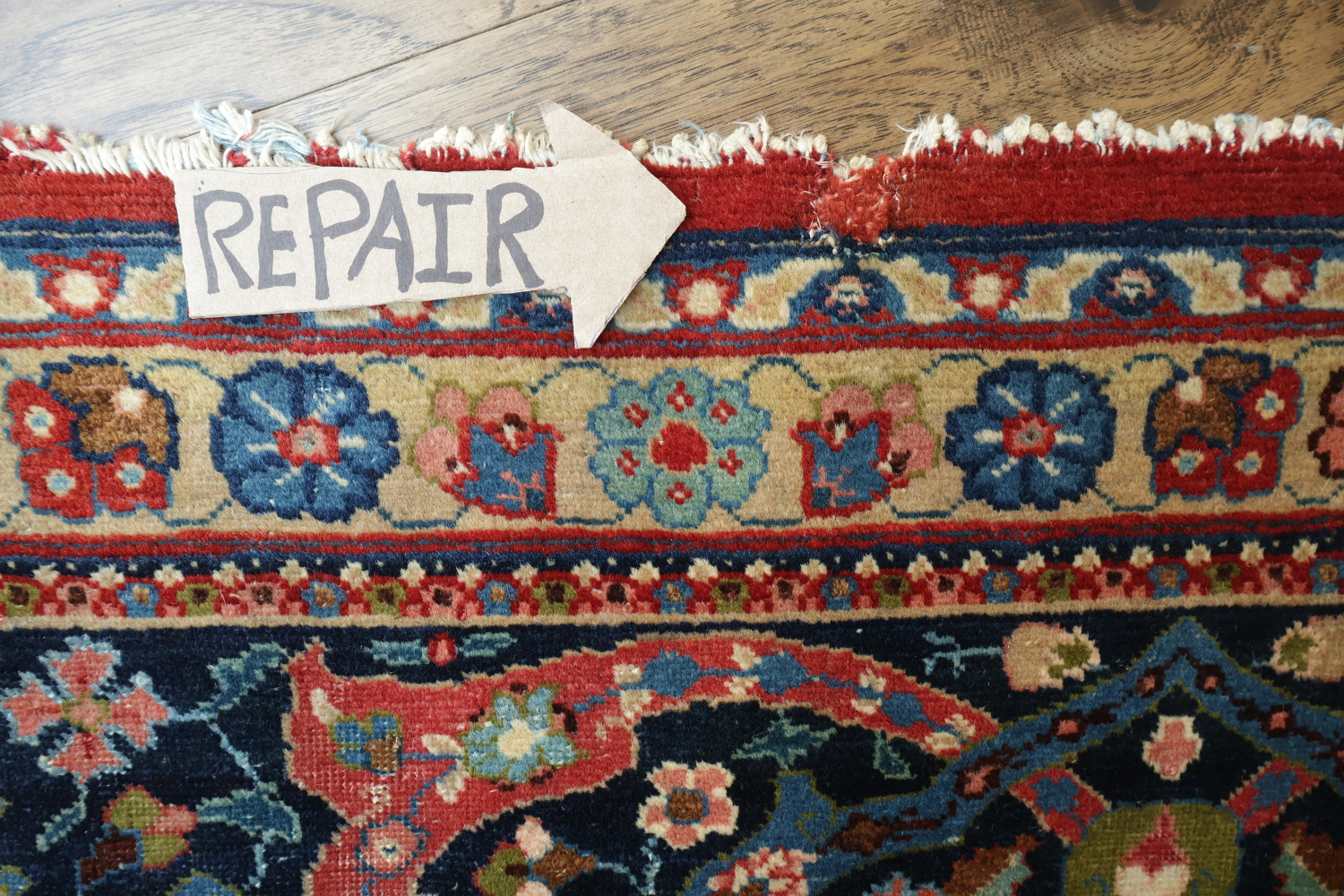Antique Tabriz Vegetable Dye Persian Area Rug 9x12