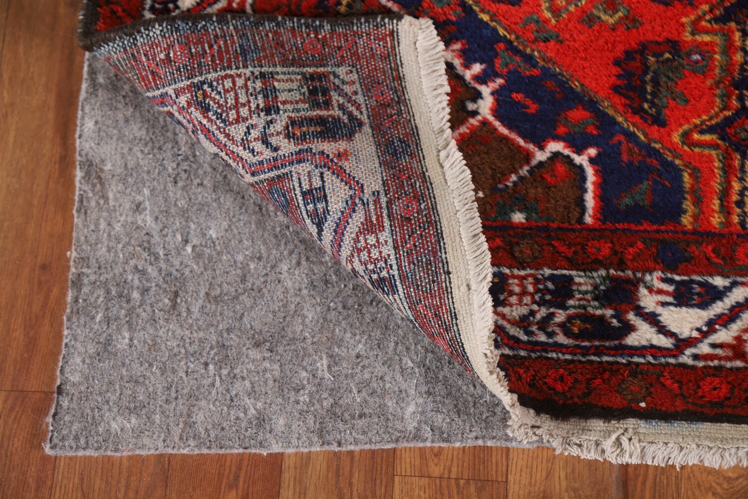 Antique Vegetable Dye Bakhtiari Persian Runner Rug 3x16