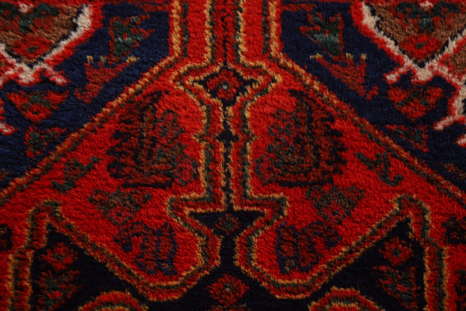 Antique Vegetable Dye Bakhtiari Persian Runner Rug 3x16