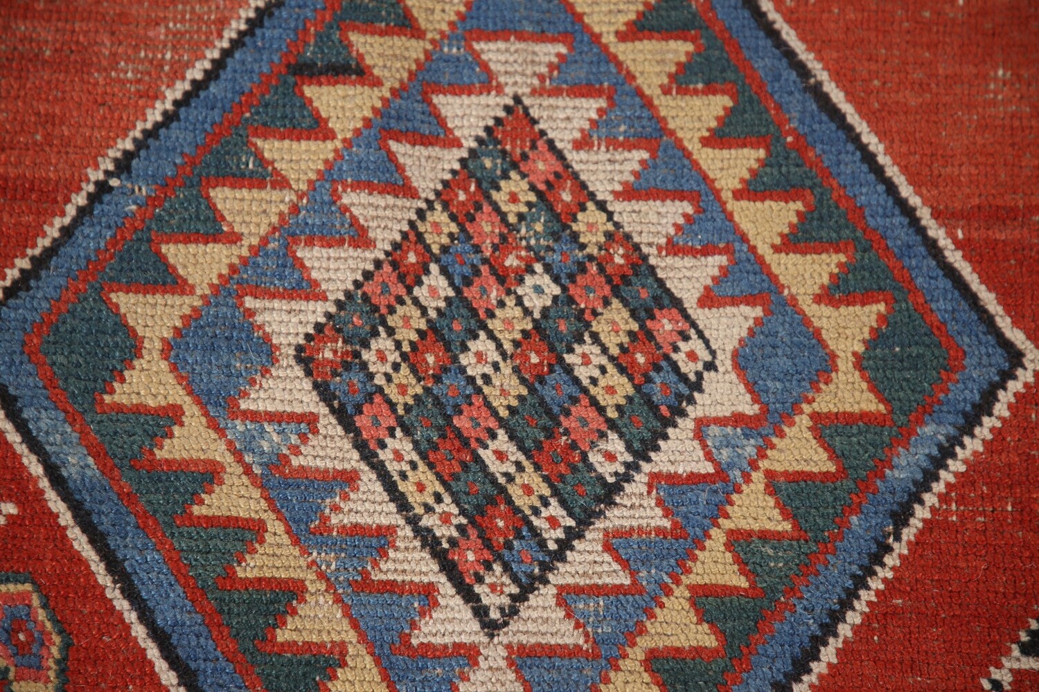 Pre-1900 Heriz Bakhshayesh Vegetable Dye Persian Rug 3x16