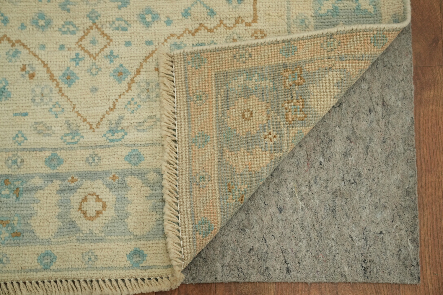 Turkish Oushak Vegetable Dye Accent Rug 3x4
