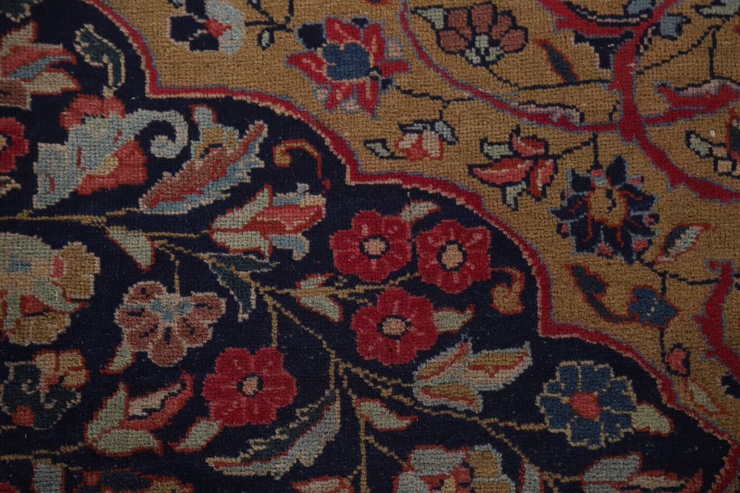 Pre-1900 Vegetable Dye Tabriz Persian Living Room Rug 7x11