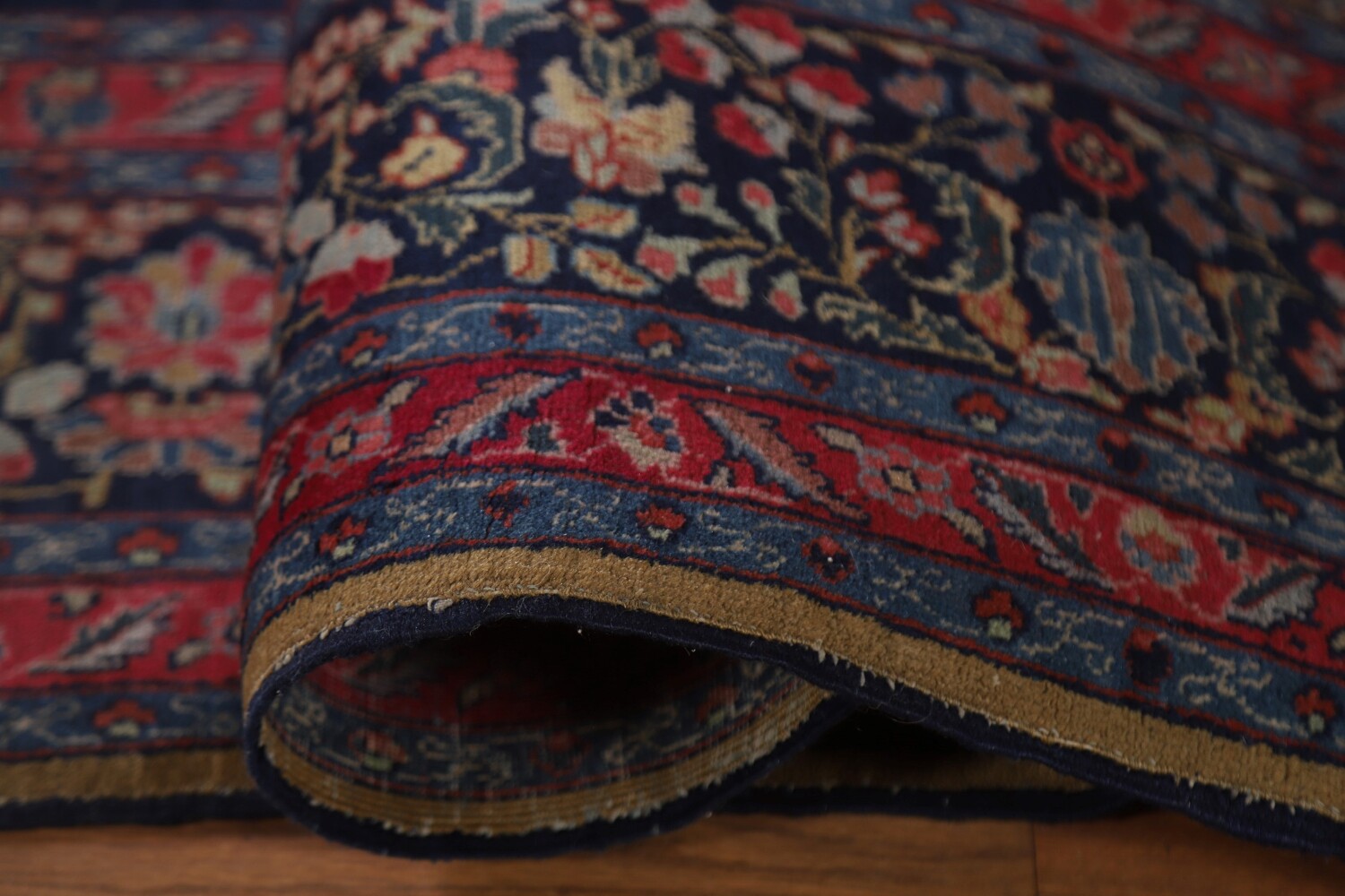 Pre-1900 Vegetable Dye Tabriz Persian Living Room Rug 7x11
