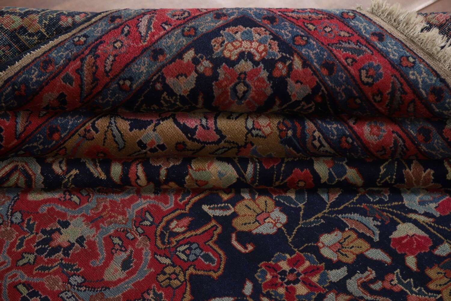 Pre-1900 Vegetable Dye Tabriz Persian Living Room Rug 7x11