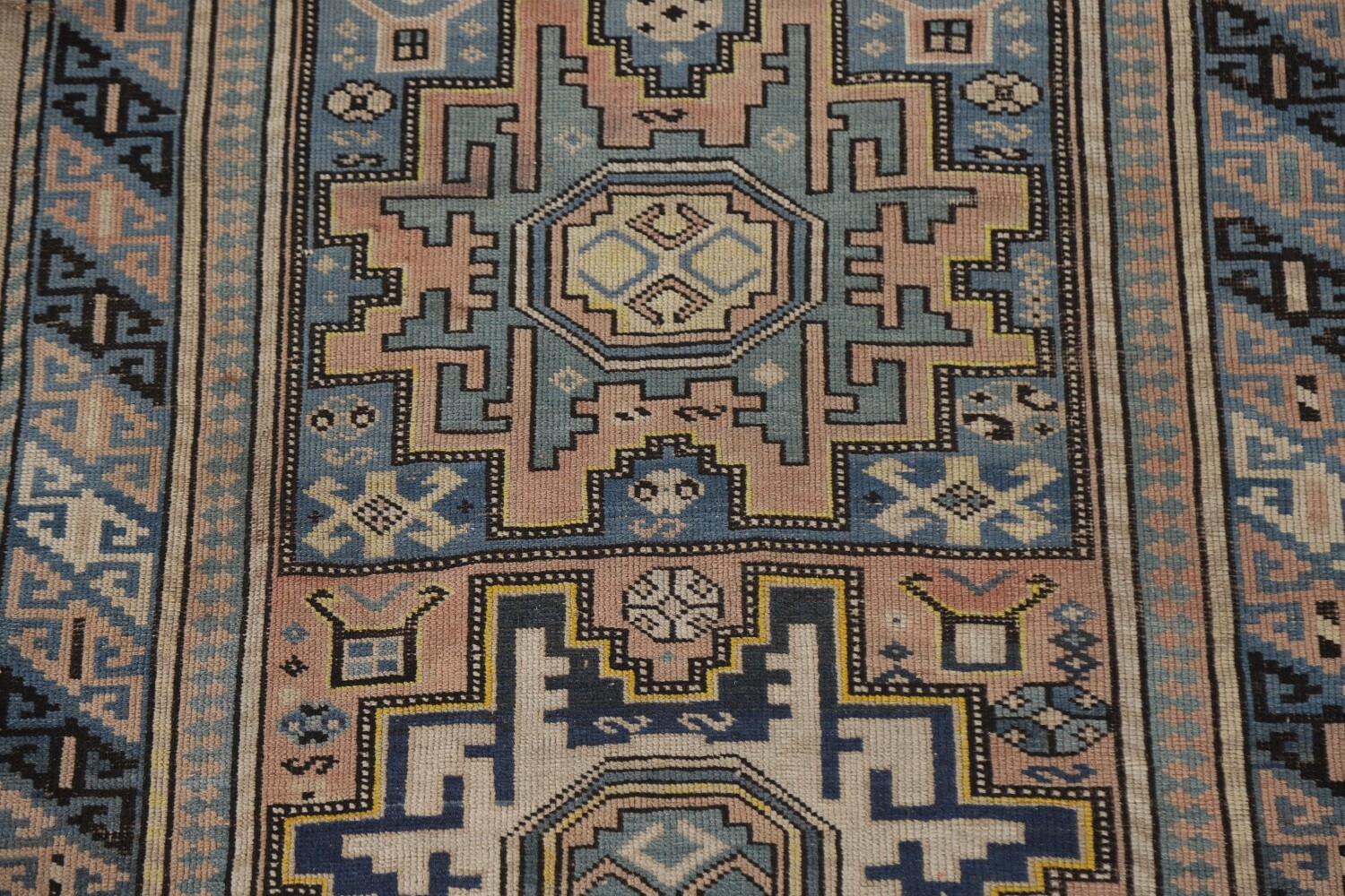 Pre-1900 Antique Vegetable Dye Shirvan Wool Accent Rug 3x5