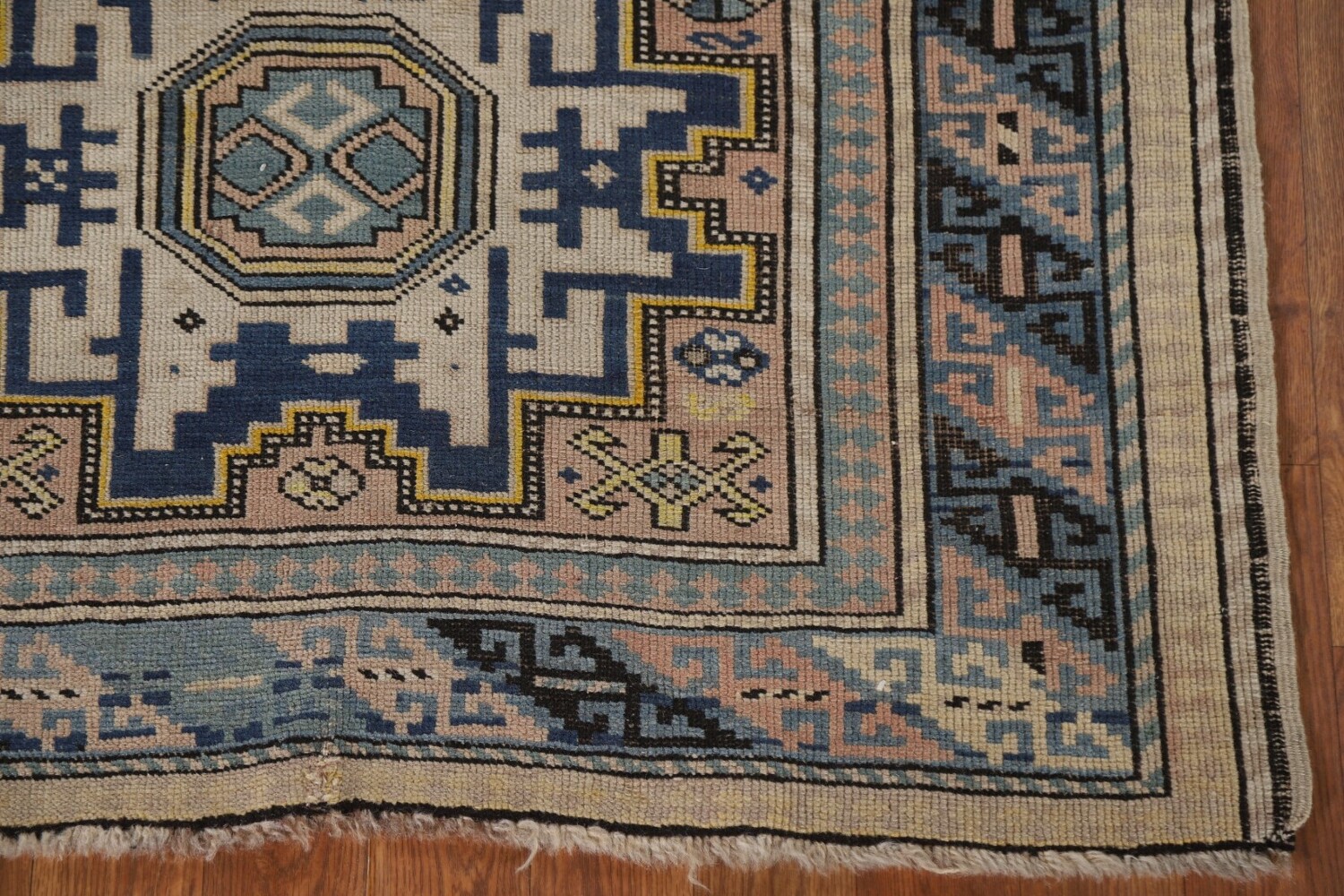 Pre-1900 Antique Vegetable Dye Shirvan Wool Accent Rug 3x5