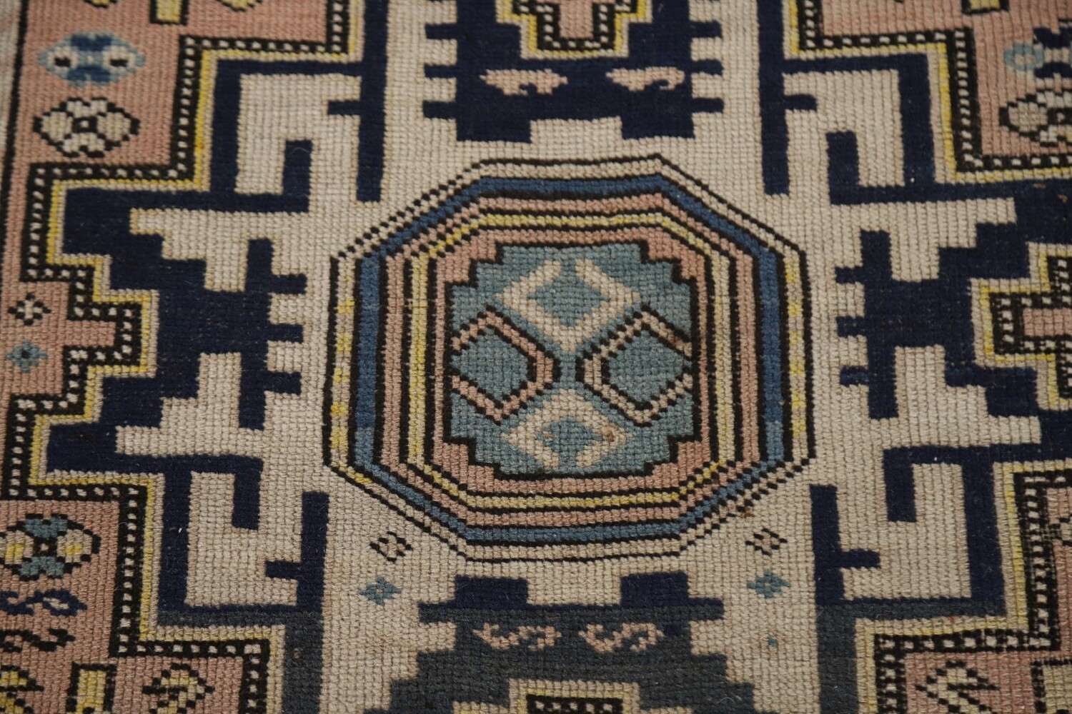 Pre-1900 Antique Vegetable Dye Shirvan Wool Accent Rug 3x5