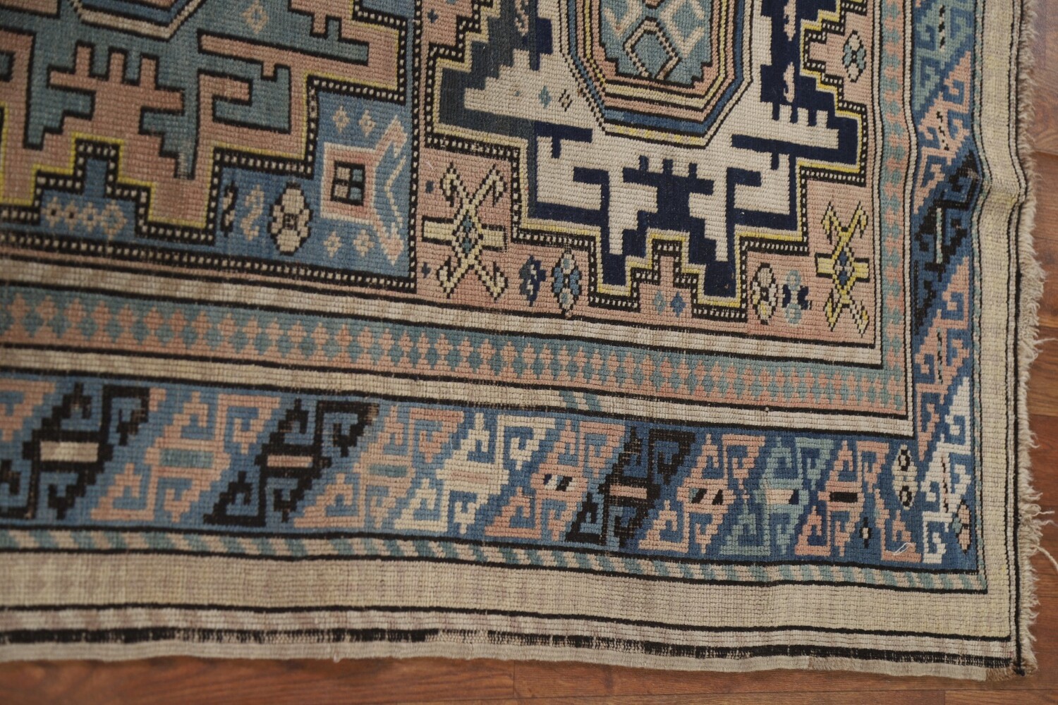 Pre-1900 Antique Vegetable Dye Shirvan Wool Accent Rug 3x5