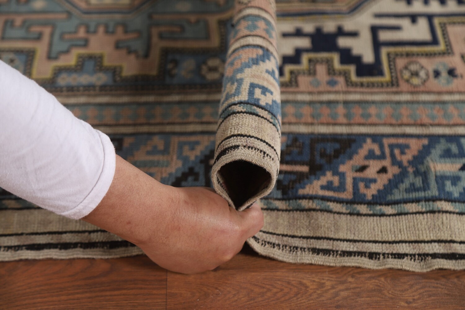Pre-1900 Antique Vegetable Dye Shirvan Wool Accent Rug 3x5