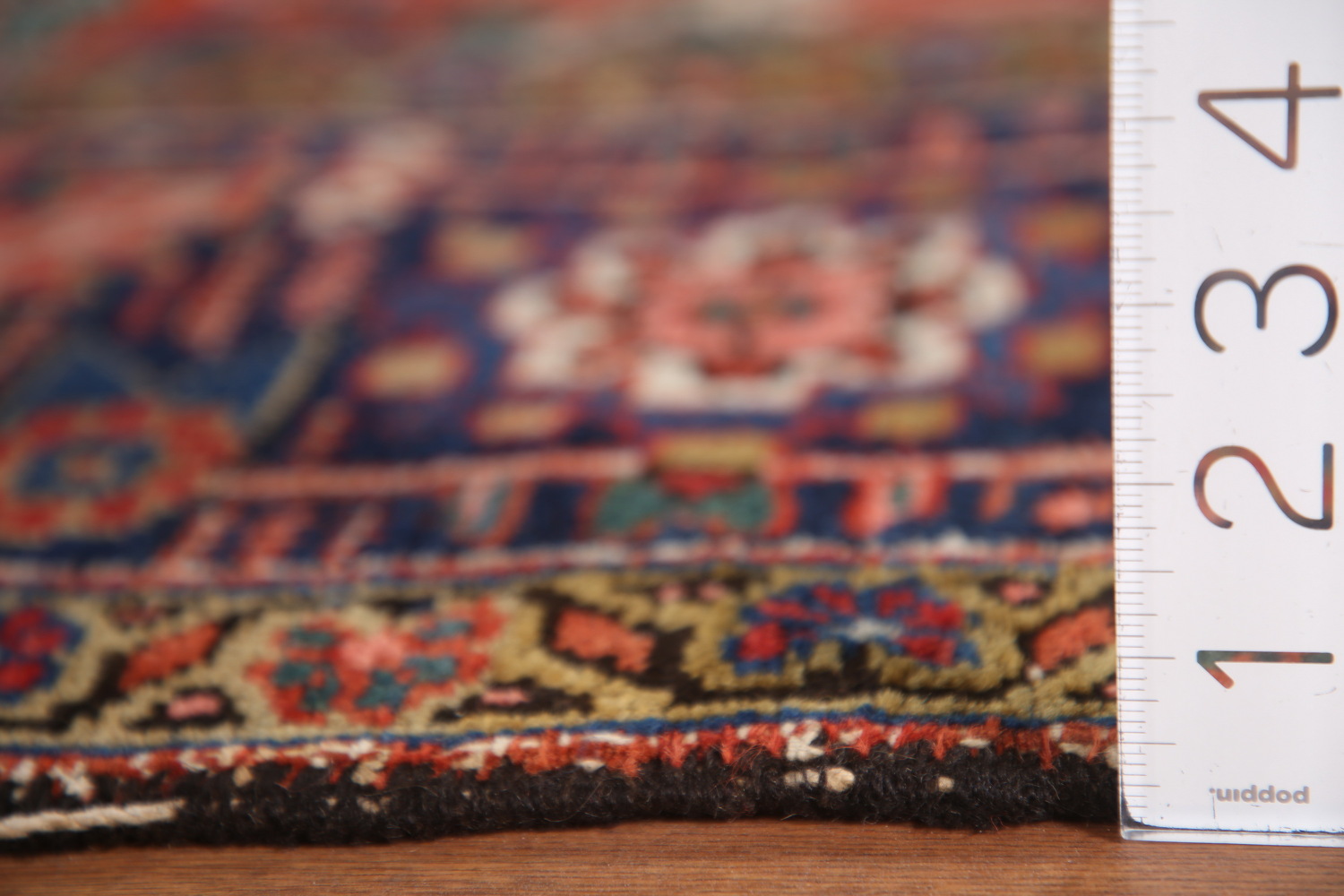Vegetable Dye Heriz Serapi Antique Persian Rug 9x12