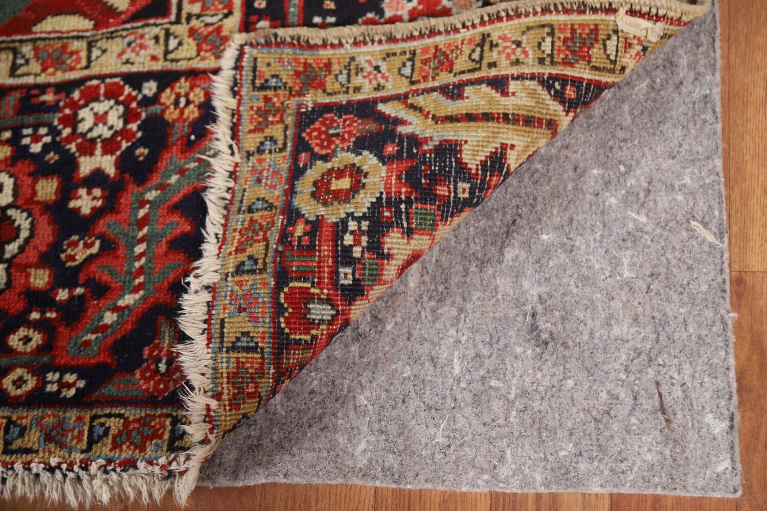 Pre-1900 Vegetable Dye Heriz Serapi Persian Area Rug 8x13