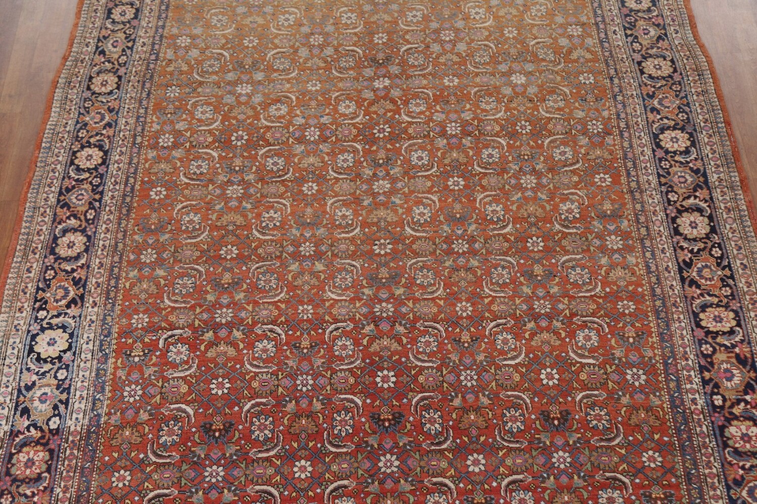 Vegetable Dye Antique Bidjar Persian Area Rug 8x11