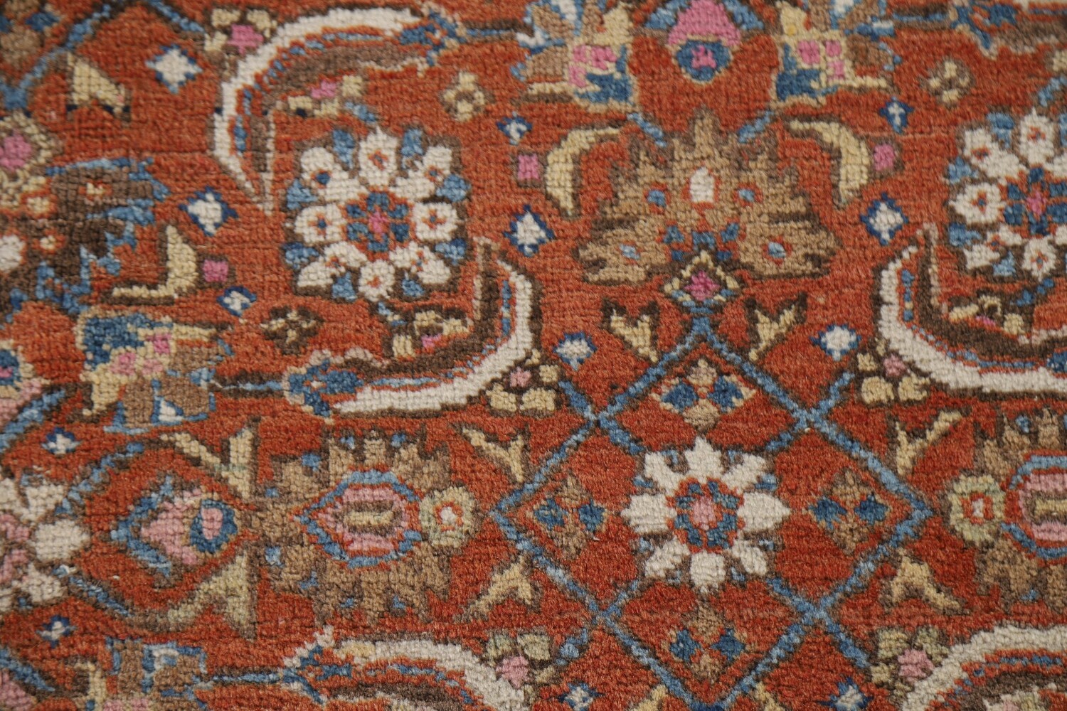 Vegetable Dye Antique Bidjar Persian Area Rug 8x11