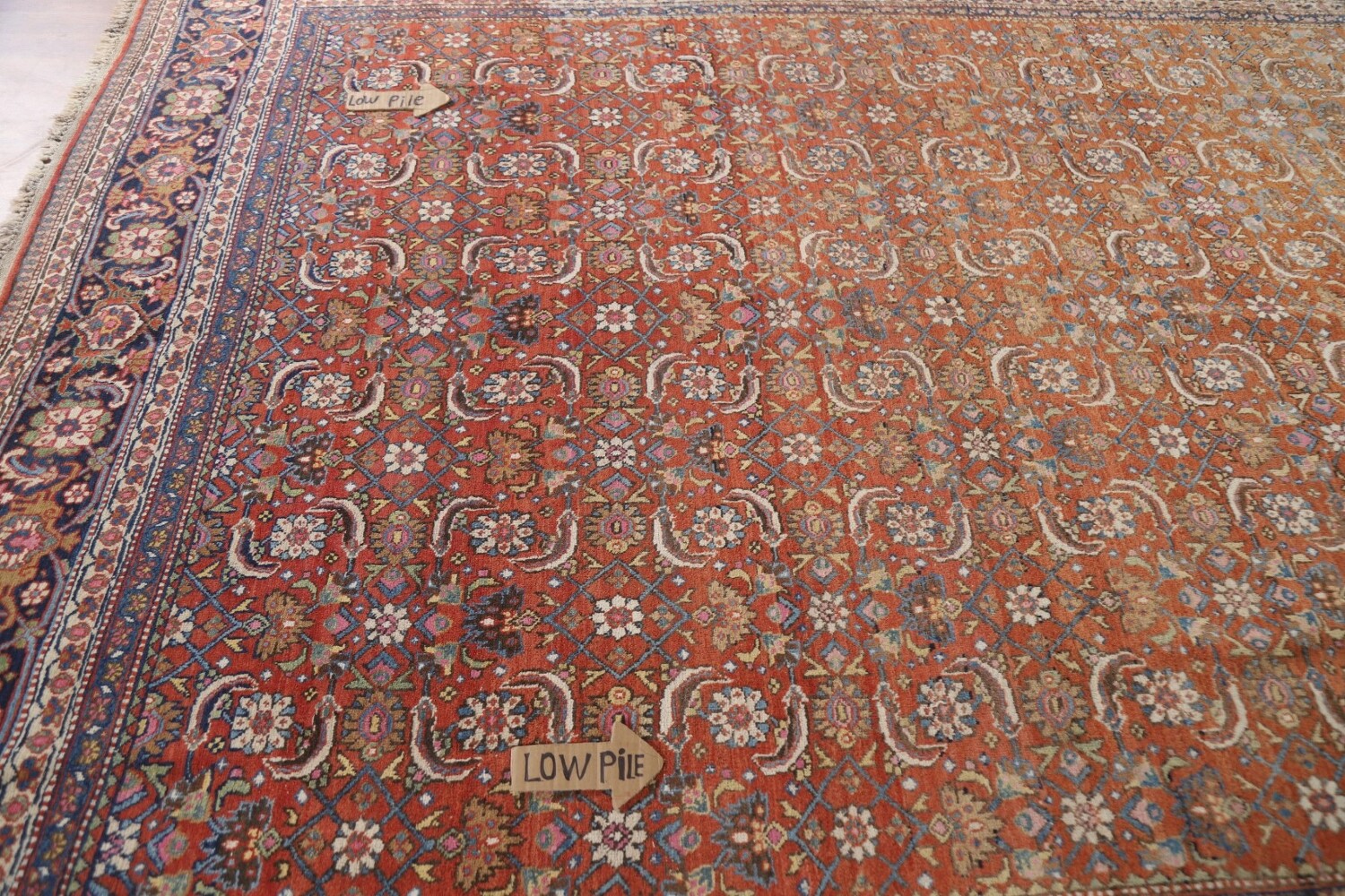 Vegetable Dye Antique Bidjar Persian Area Rug 8x11