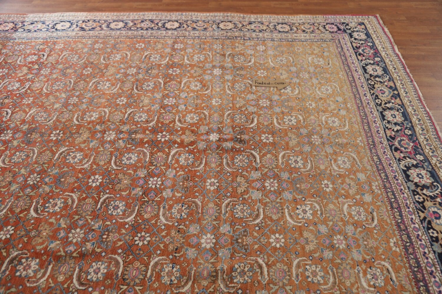 Vegetable Dye Antique Bidjar Persian Area Rug 8x11