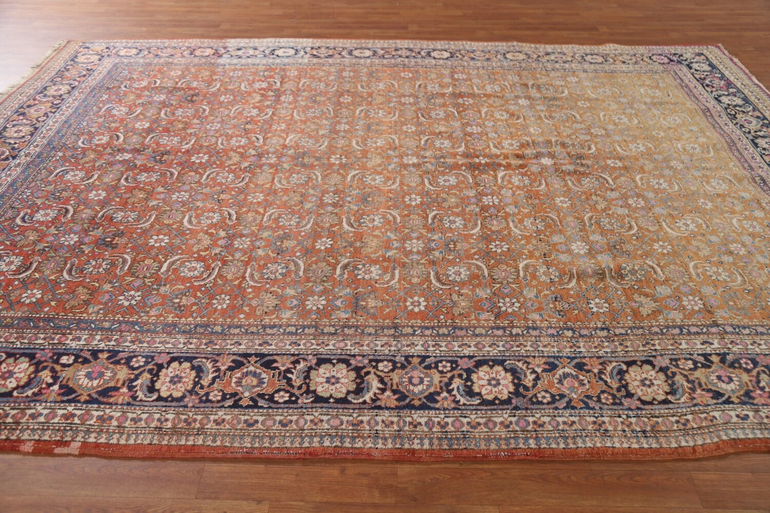 Vegetable Dye Antique Bidjar Persian Area Rug 8x11