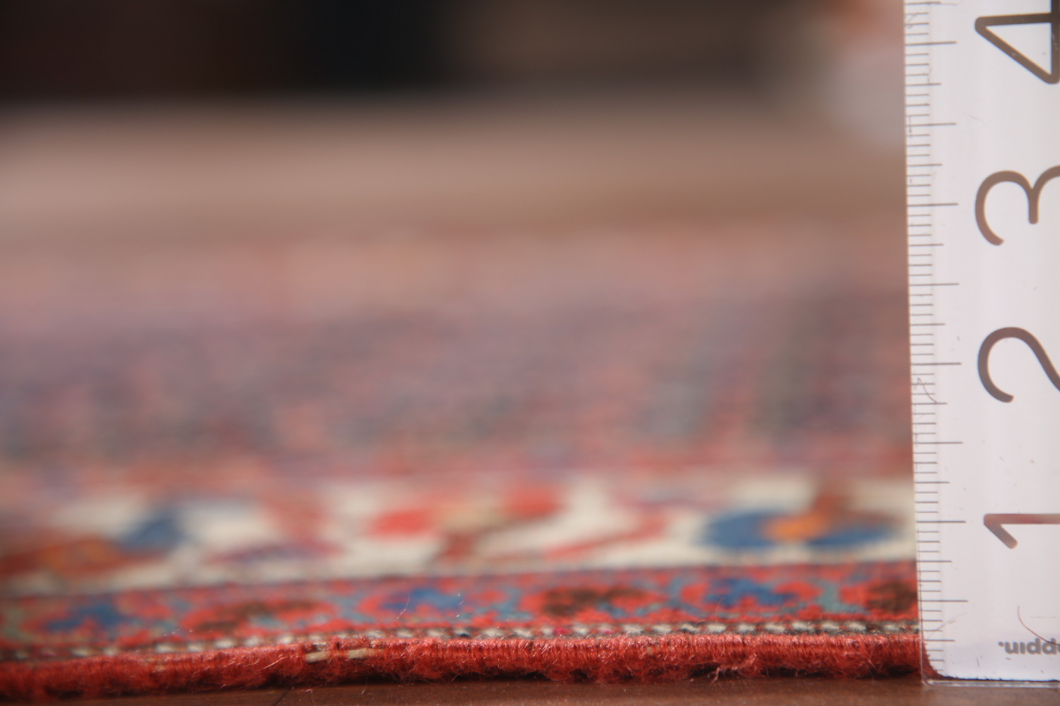 Pre-1900 Vegetable Dye Malayer Persian Runner Rug 4x16
