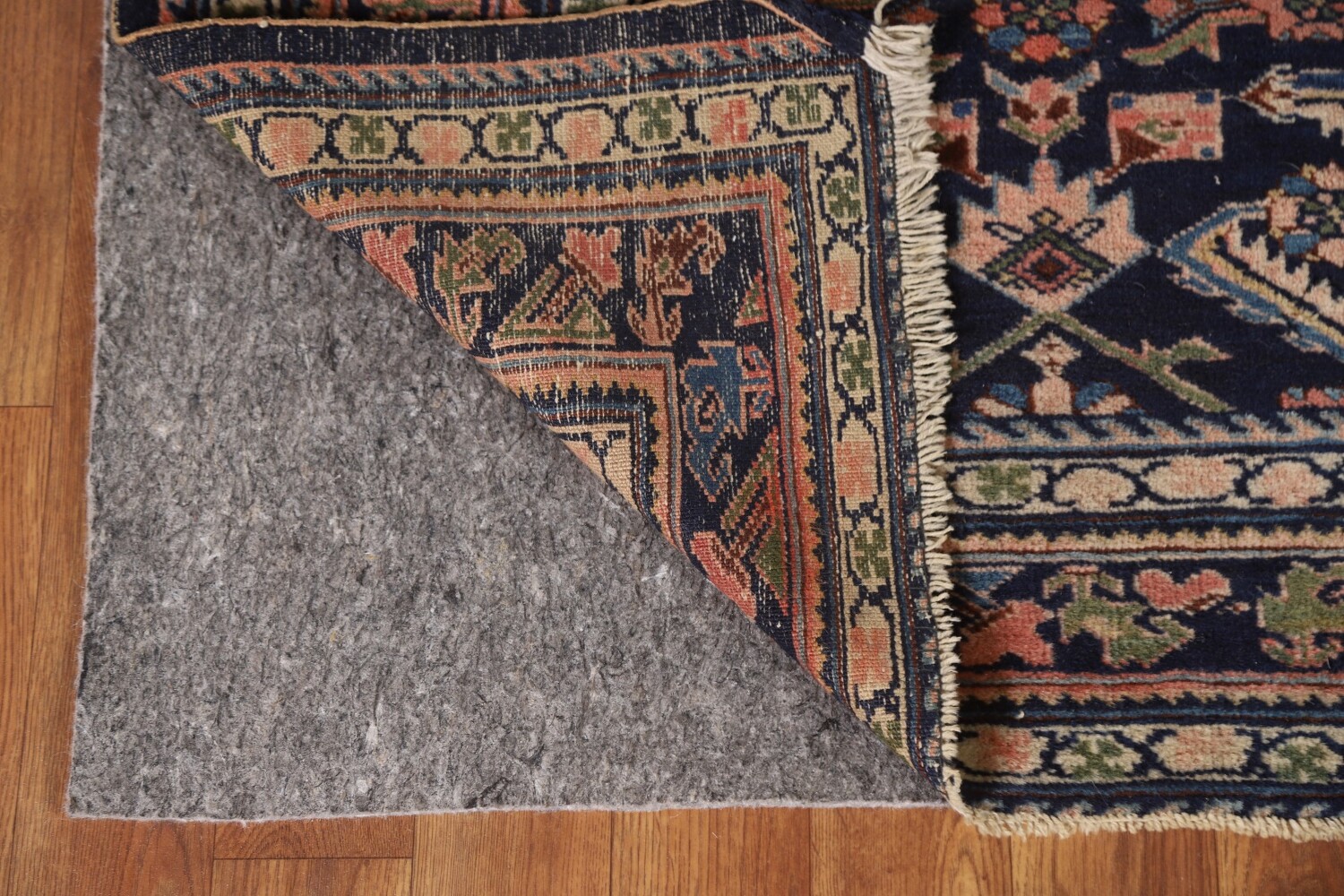 Antique Navy Blue Kazak Vegetable Dye Rug 4x6