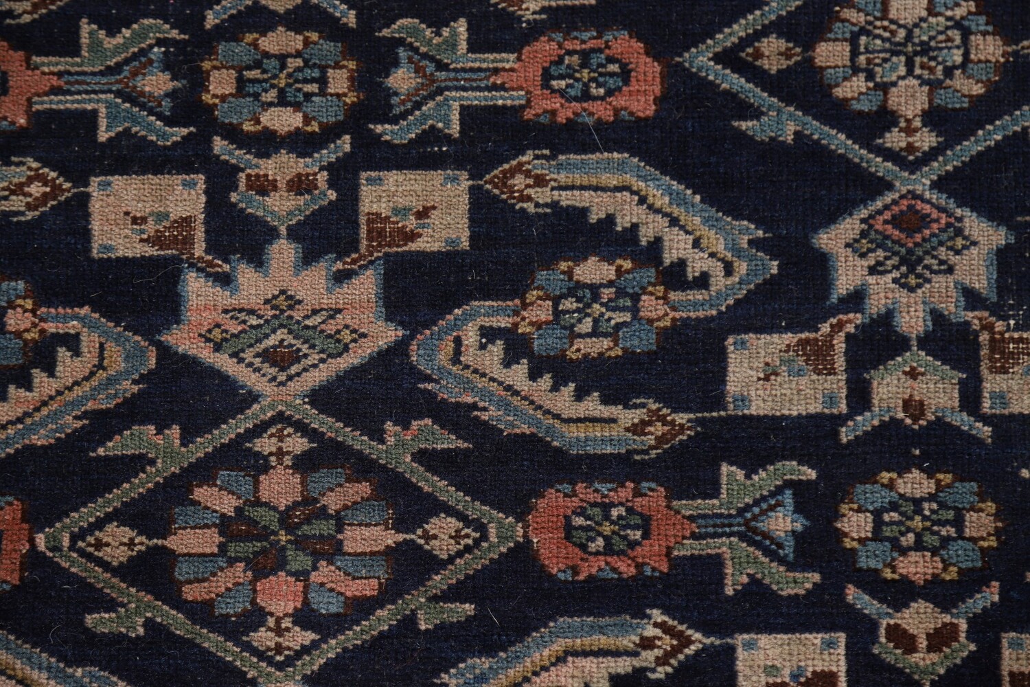 Antique Navy Blue Kazak Vegetable Dye Rug 4x6