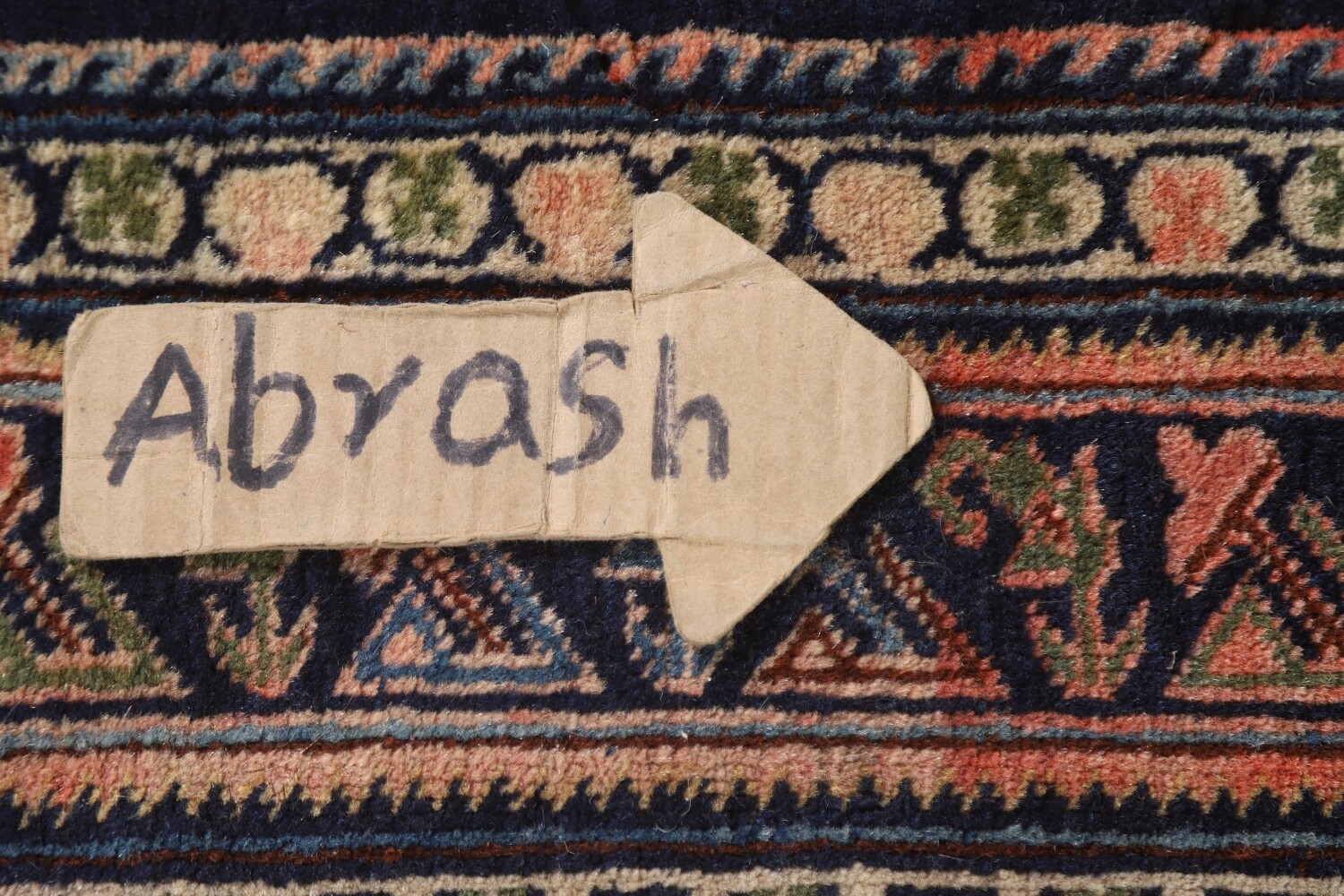 Antique Navy Blue Kazak Vegetable Dye Rug 4x6