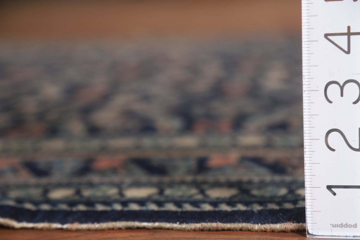 Antique Navy Blue Kazak Vegetable Dye Rug 4x6