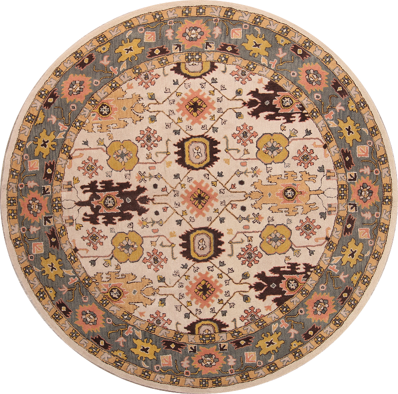 HandTufted Round Oushak Oriental Area Rug 10x10