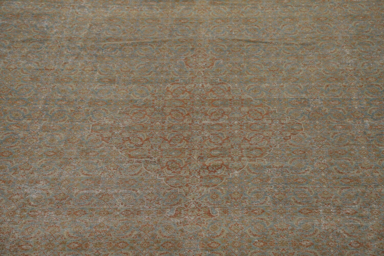 Pre-1900 Antique Sultanabad Vegetable Dye Persian Rug 15x21