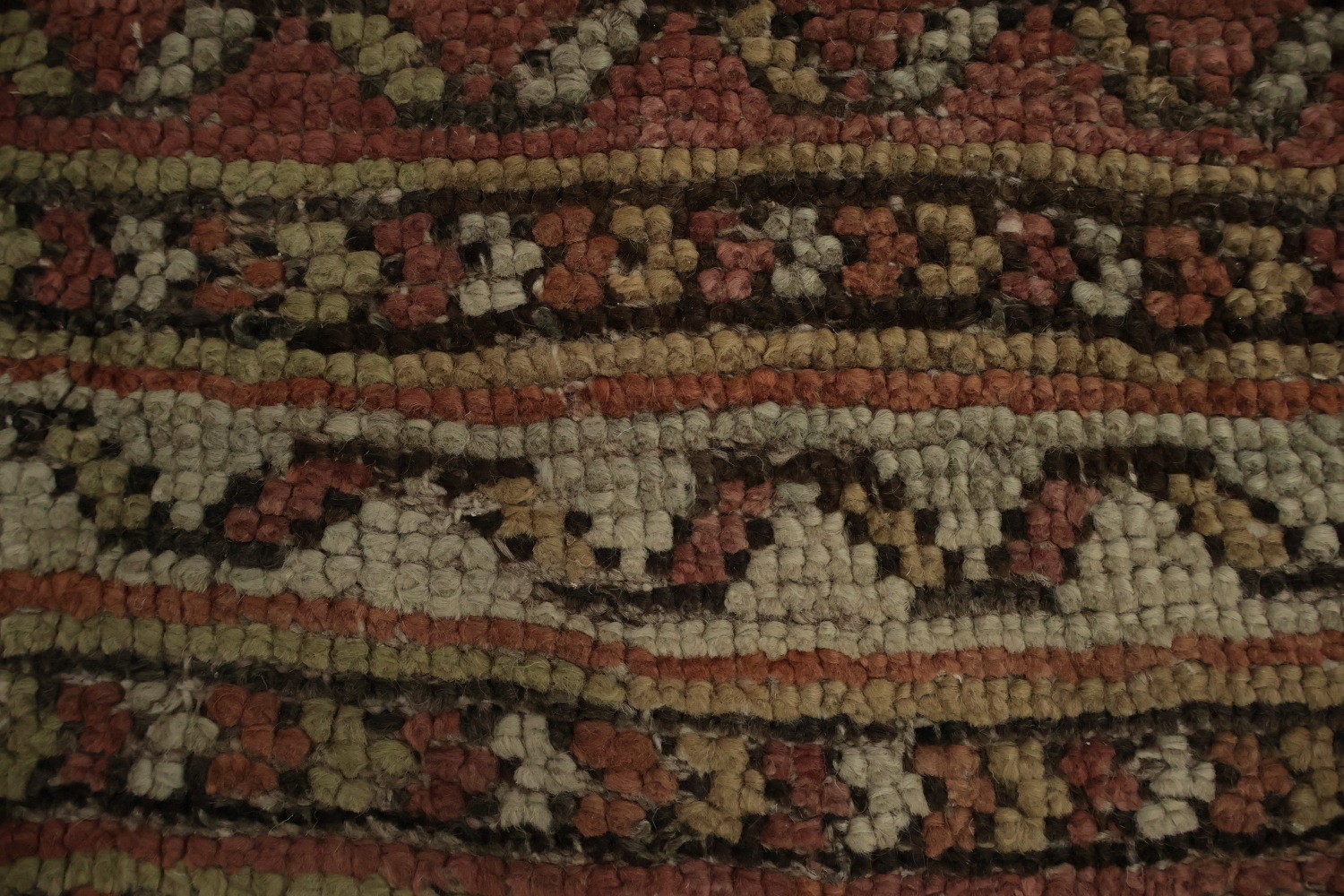 Pre-1900 Antique Oushak Large Vegetable Dye Rug 13x16