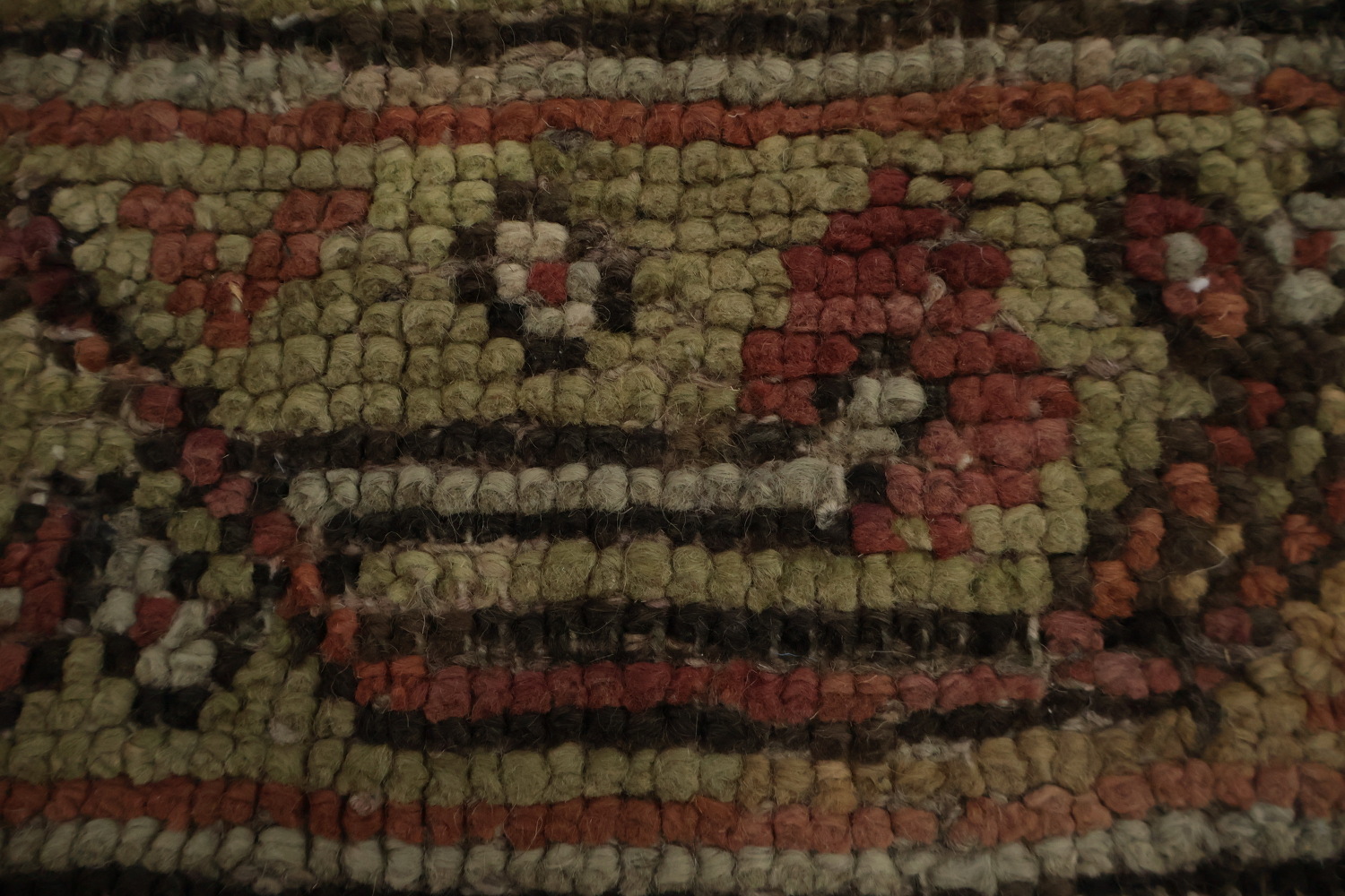 Pre-1900 Antique Oushak Large Vegetable Dye Rug 13x16